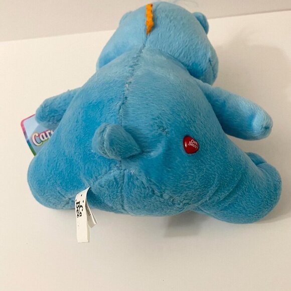 2004 Care Bears Champ Bear Plush Nanco Blue Trophy 9 Inch Doll Toy Tags are Worn - Picture 13 of 16